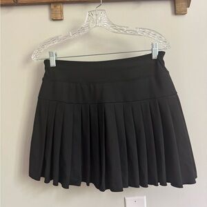 Black Pleated Tennis Skirt